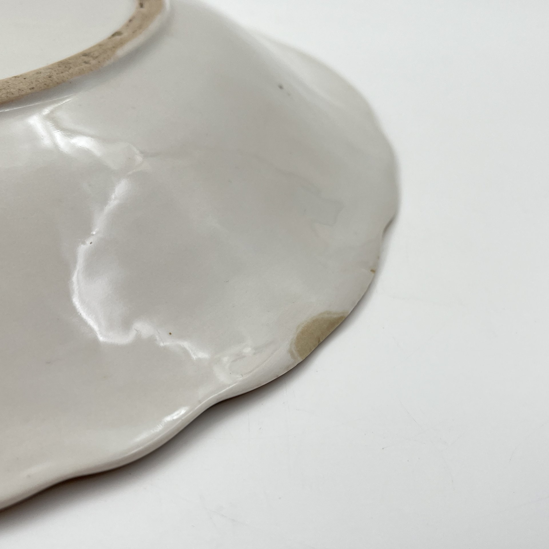 Блюдо сервировочное "Виноград", фарфор, крытье, золочение, Дулевский фарфоровый завод (Дулёво), СССР, 1954 г.