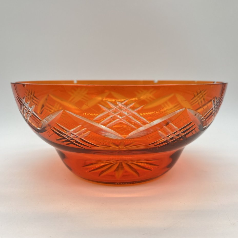 Салатник (фруктовница, конфетница), цветное стекло