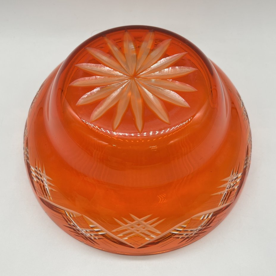 Салатник (фруктовница, конфетница), цветное стекло