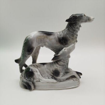 Статуэтка "Гончие", фарфор, роспись, Германия, 1950-1980 гг.