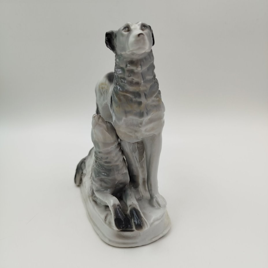 Статуэтка "Гончие", фарфор, роспись, Германия, 1950-1980 гг.
