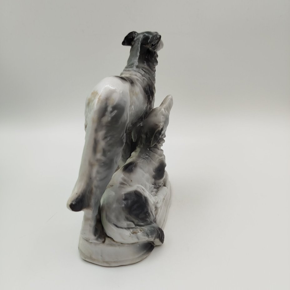 Статуэтка "Гончие", фарфор, роспись, Германия, 1950-1980 гг.