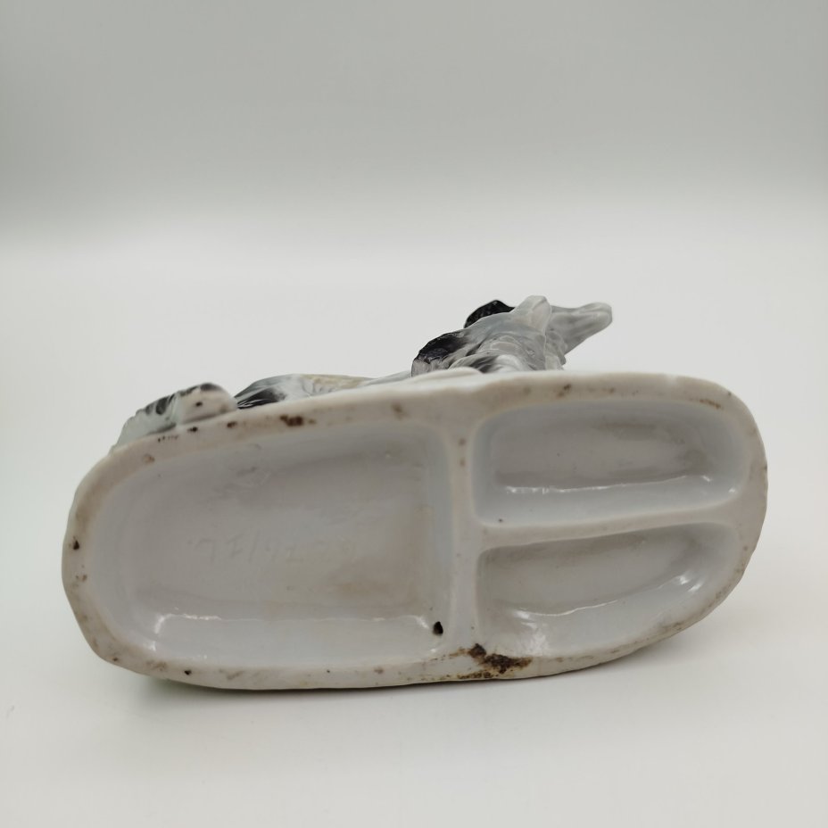 Статуэтка "Гончие", фарфор, роспись, Германия, 1950-1980 гг.