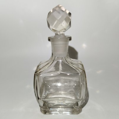 Флакон парфюмерный с граненой пробкой, стекло, Российская империя, 1890-1915 гг.