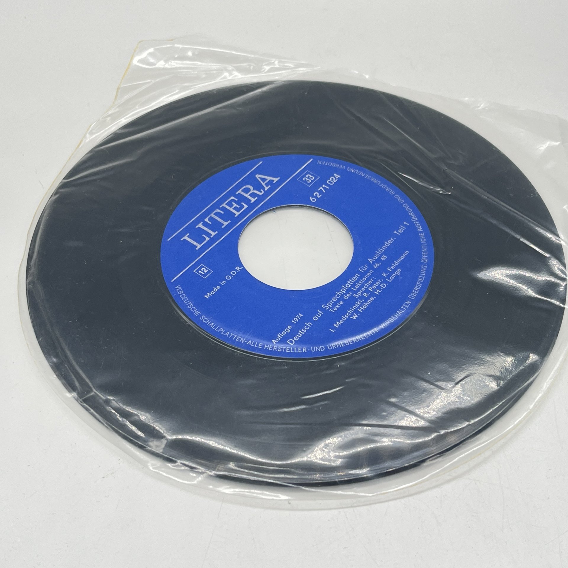 Набор пластинок Deutsch auf Sprechplatten für Ausländer №1 ("разговорный немецкий для иностранцев)