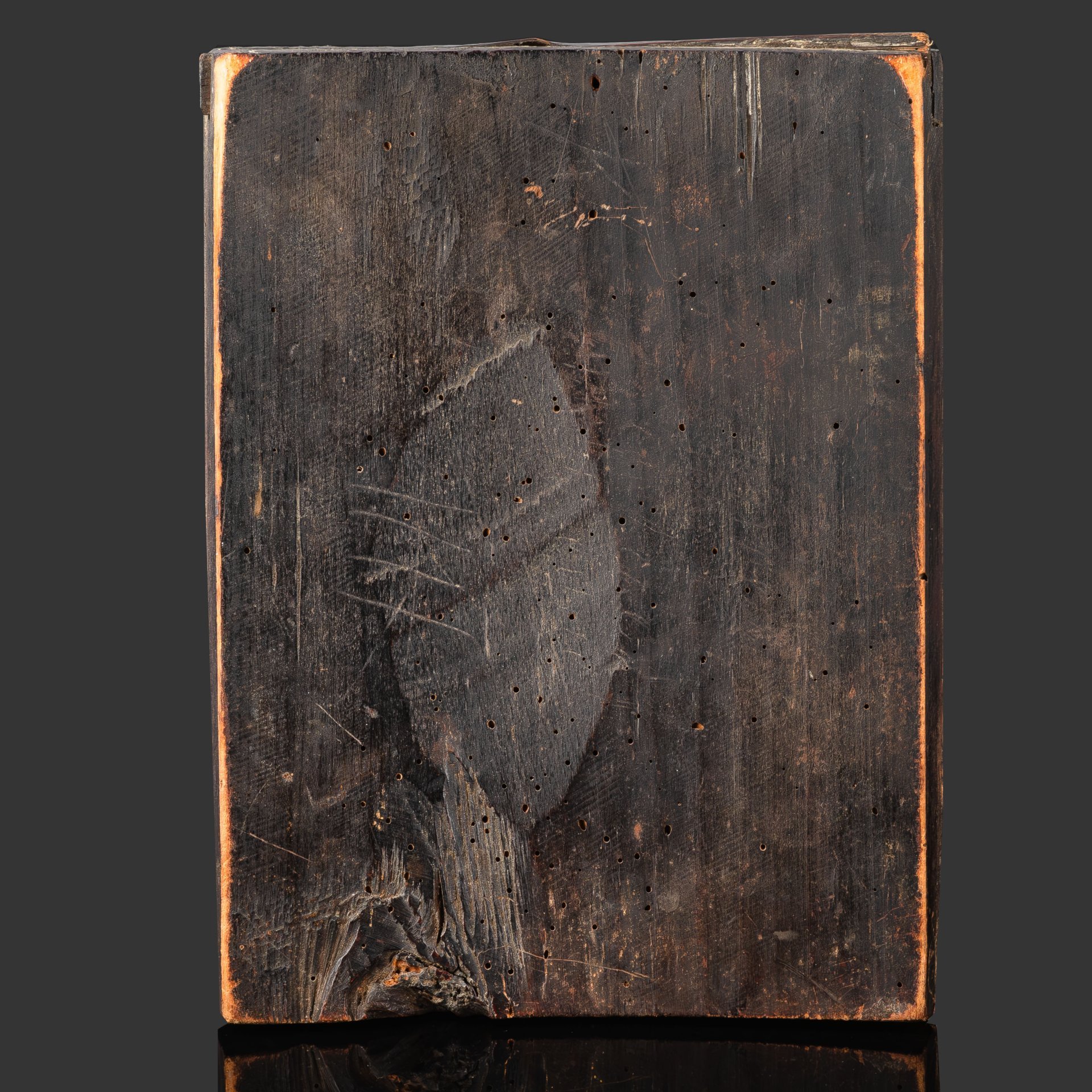 Икона "Явление Богоматери преподобному Сергию Радонежскому" ("Сергиево видение"), дерево, темпера, Российская империя, 1850-1900 гг.