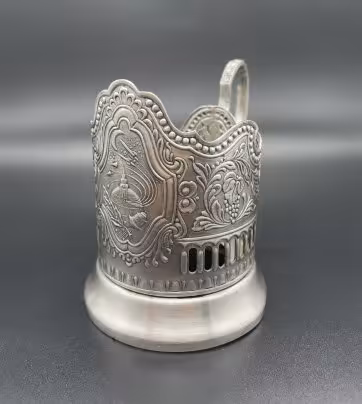 Подстаканник "Советский космос", Кольчугинский завод цветных металлов
