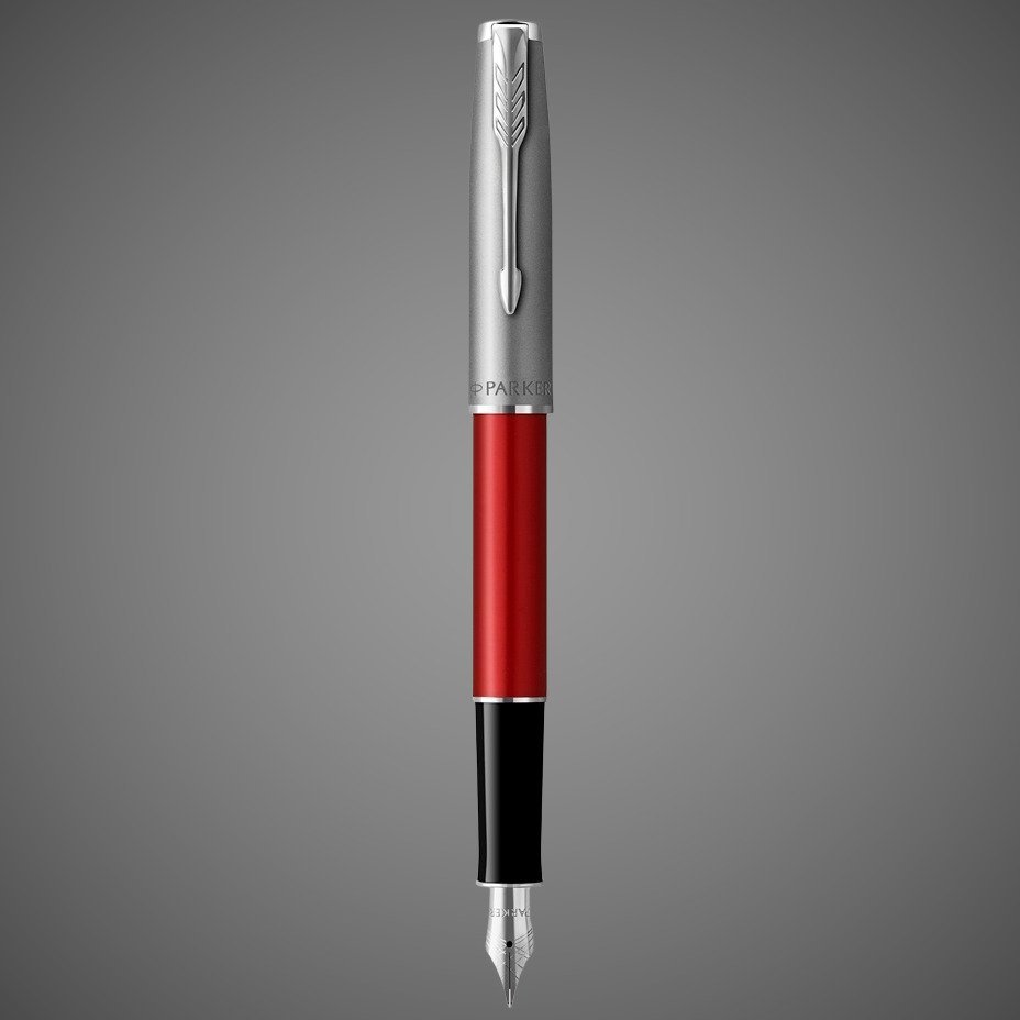 Перьевая ручка Parker Sonnet Entry Point Red Steel CT, перо: F, цвет чернил: black, в подарочной упаковке, Металлы: нержавеющая сталь, палладий, пластик