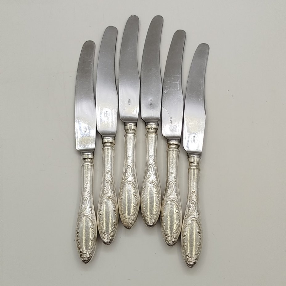 Набор из шести десертных ножей "Пламя"