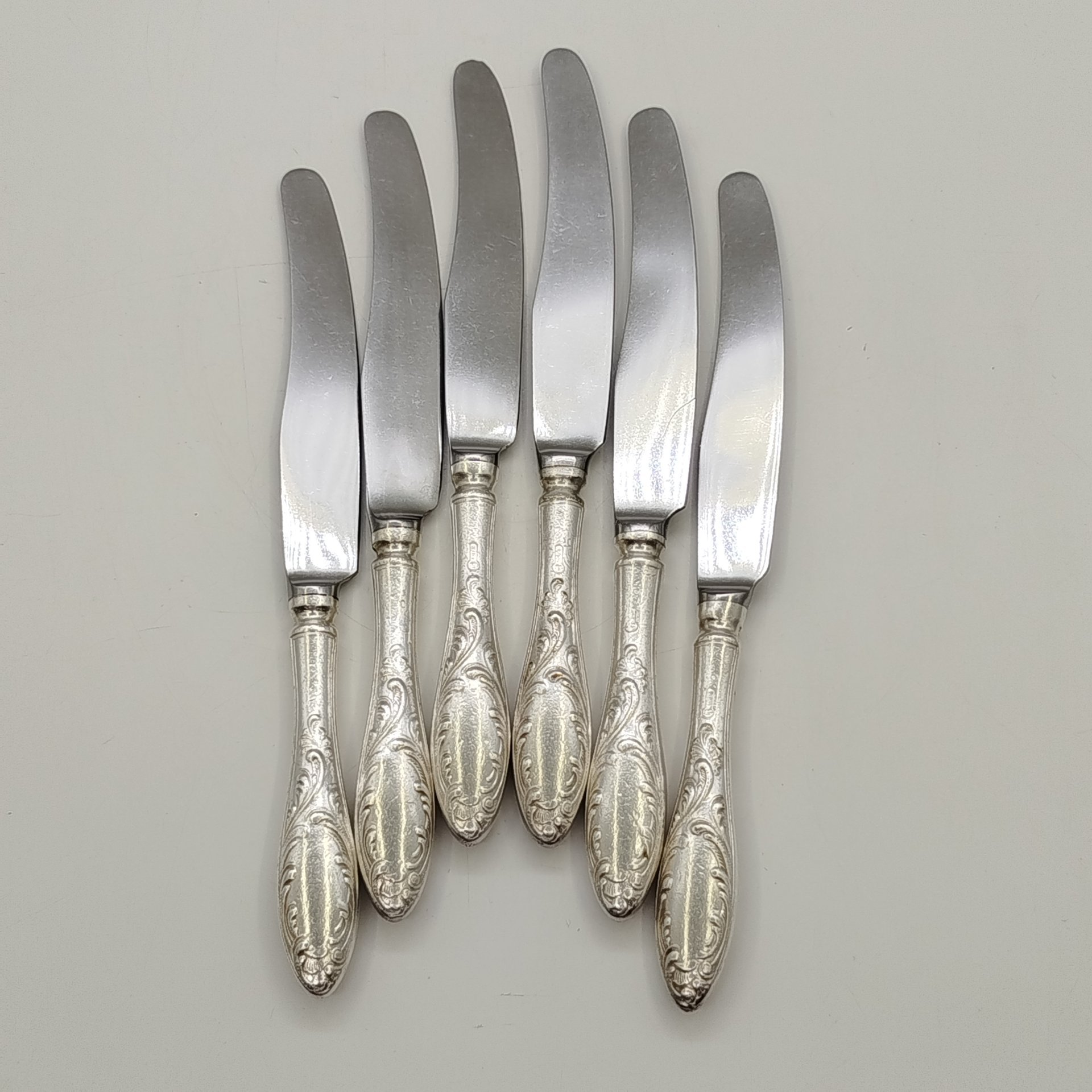 Набор из шести десертных ножей "Пламя"