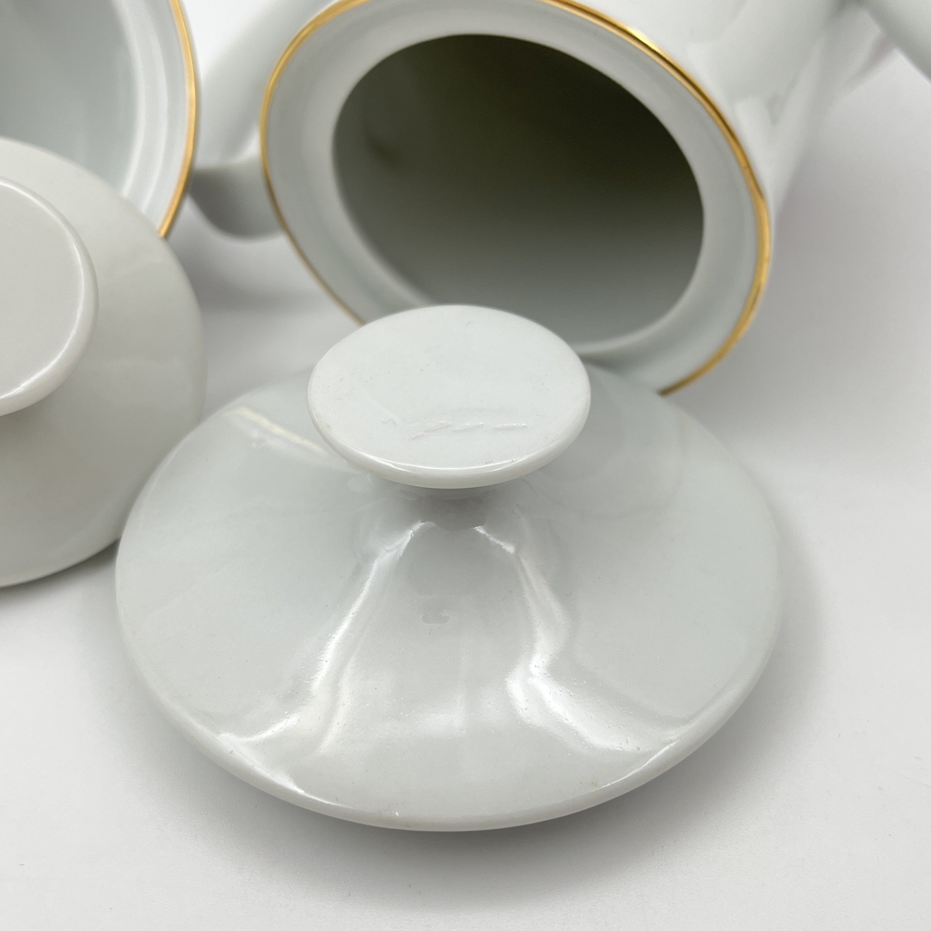 Сервиз кофейный с цветочным декором на 5 персон (12 предметов)