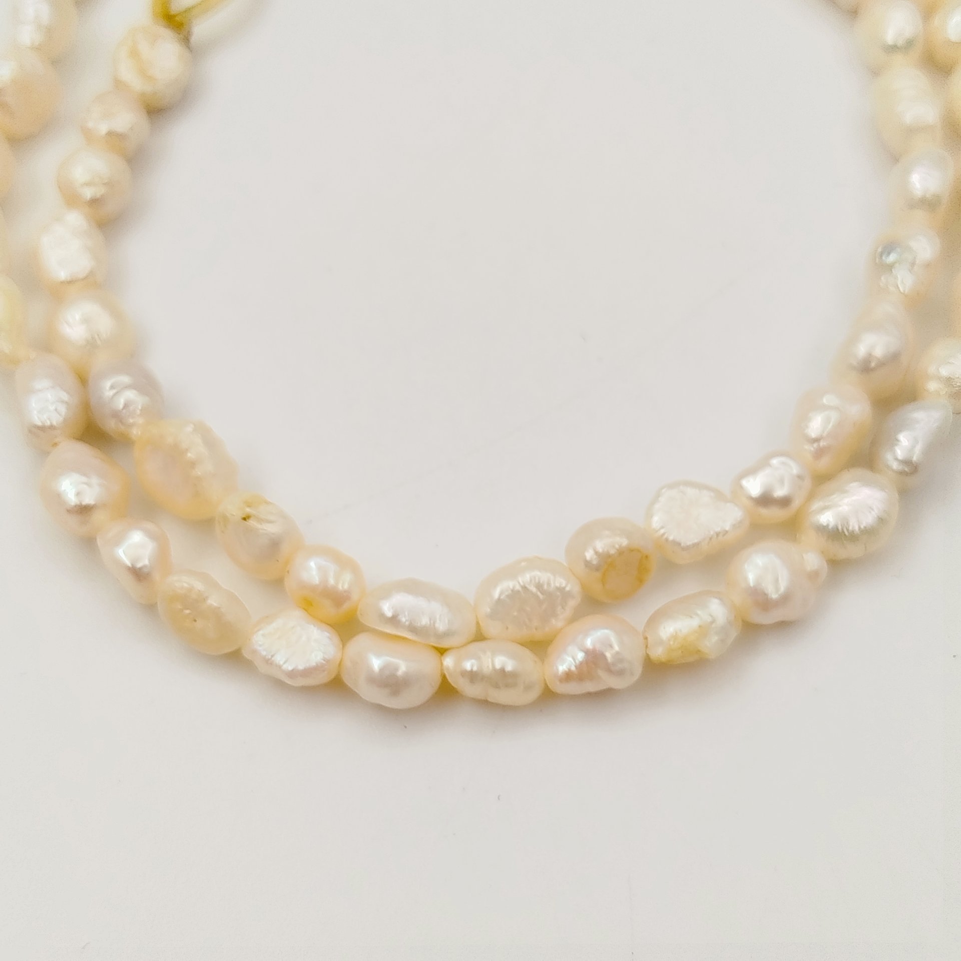 Бусы винтажные, натуральный жемчуг, металл, СССР