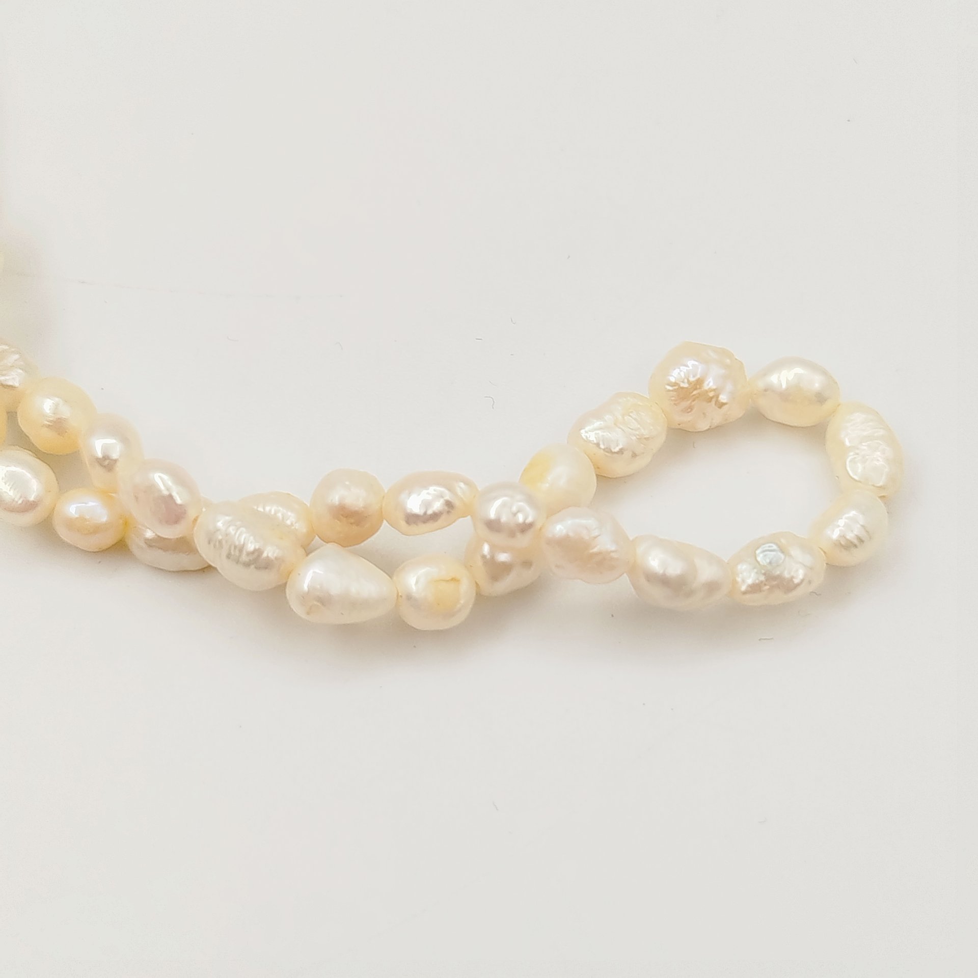 Бусы винтажные, натуральный жемчуг, металл, СССР