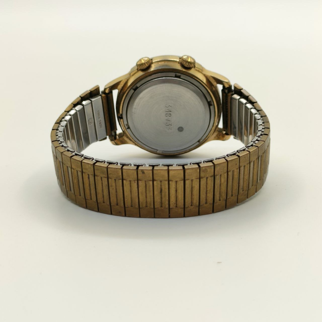 Часы наручные механические "Полёт. Columbus 1492-1992" с будильником, металл, стекло, золочение, Первый московский часовой завод «Полёт», СССР, 1980-1990 гг.