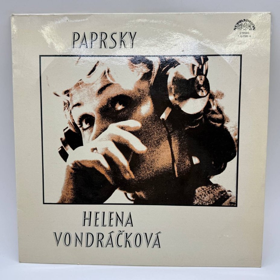 Грампластинка "Helena Vondráčková ‎– Paprsky", LP, EX (exellent),  Supraphon, композитный материал, картон, Чехословакия, 1978 г.