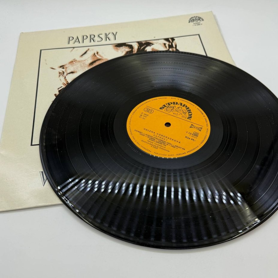 Грампластинка "Helena Vondráčková ‎– Paprsky", LP, EX (exellent),  Supraphon, композитный материал, картон, Чехословакия, 1978 г.