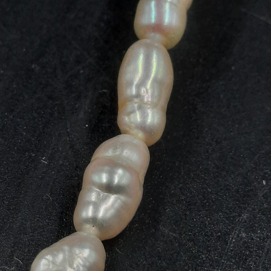 Бусы винтажные с бусинами различных форм, жемчуг, леска