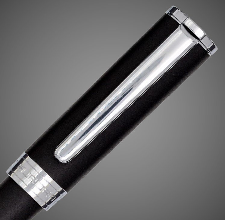 Шариковая ручка Aurora TU Matt Black CT, в подарочной коробке, Лаки и смолы: смола, хром