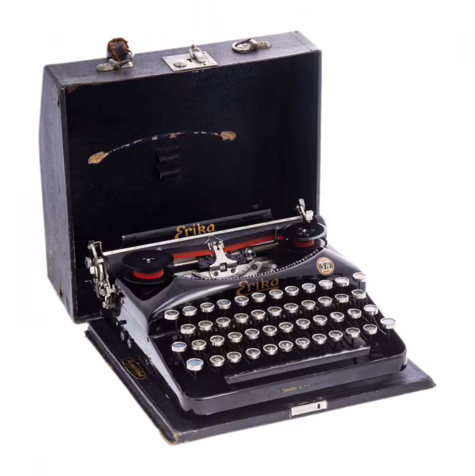 Машина печатная "Erika", металл, мануфактура "Seidel & Naumann", Германия, 1920-1950 гг.