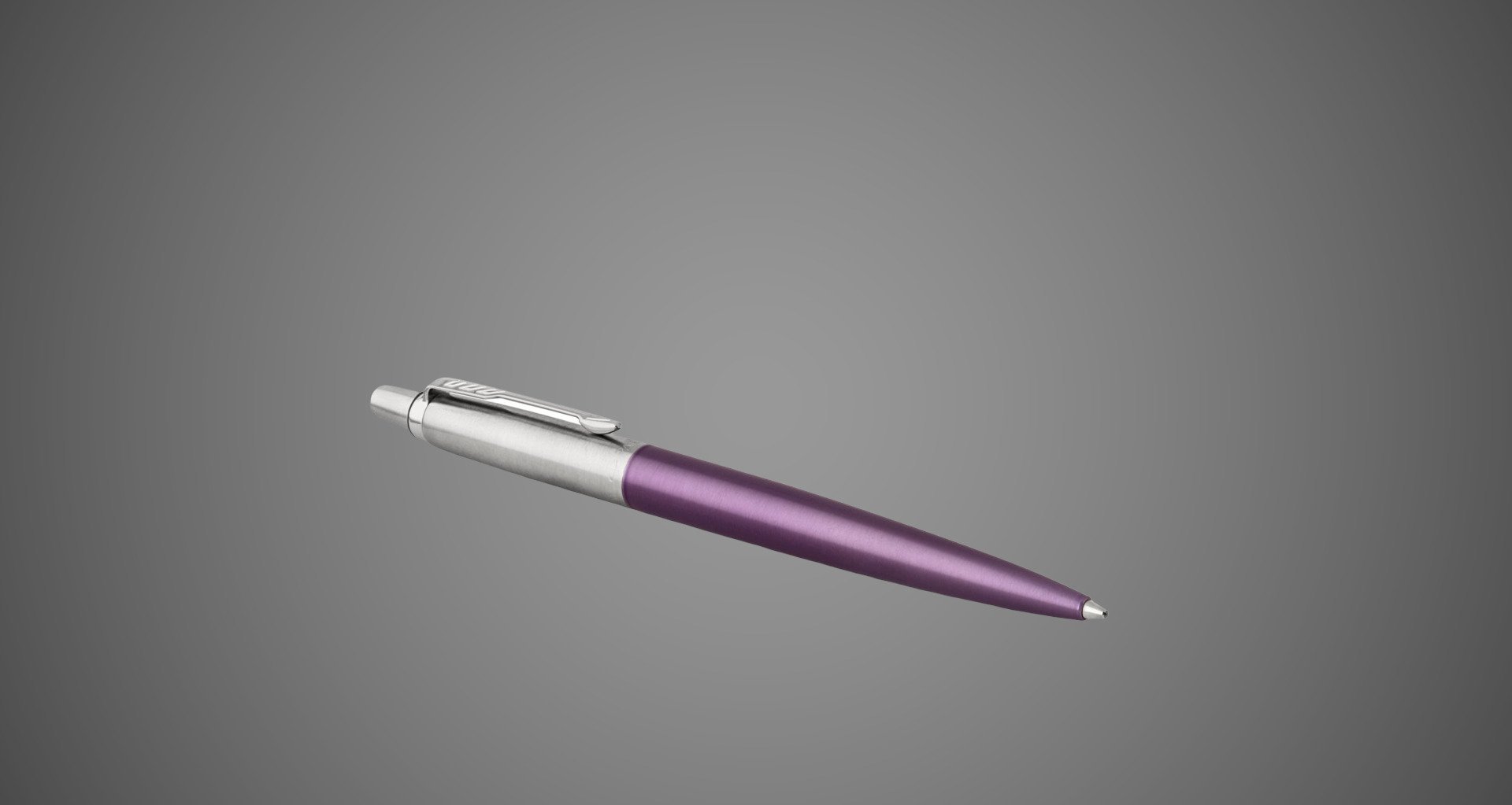 Шариковая ручка Parker "Jotter Victoria Violet Chrome CT", стержень:M, цвет чернил: blue в подарочной блистерной упаковке, Лаки и смолы: лак, сталь, хром