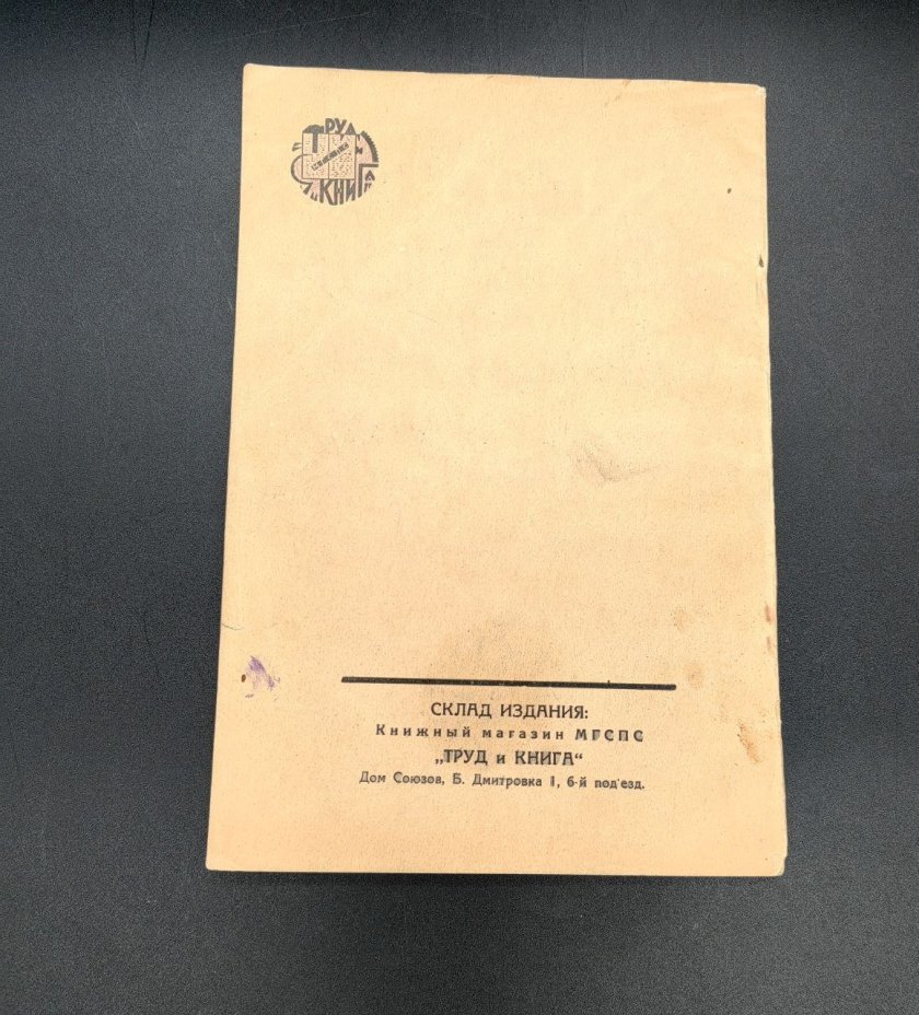 М. Томский "Итоги VI съезда профессиональных союзов СССР 11-18 ноября 1924"