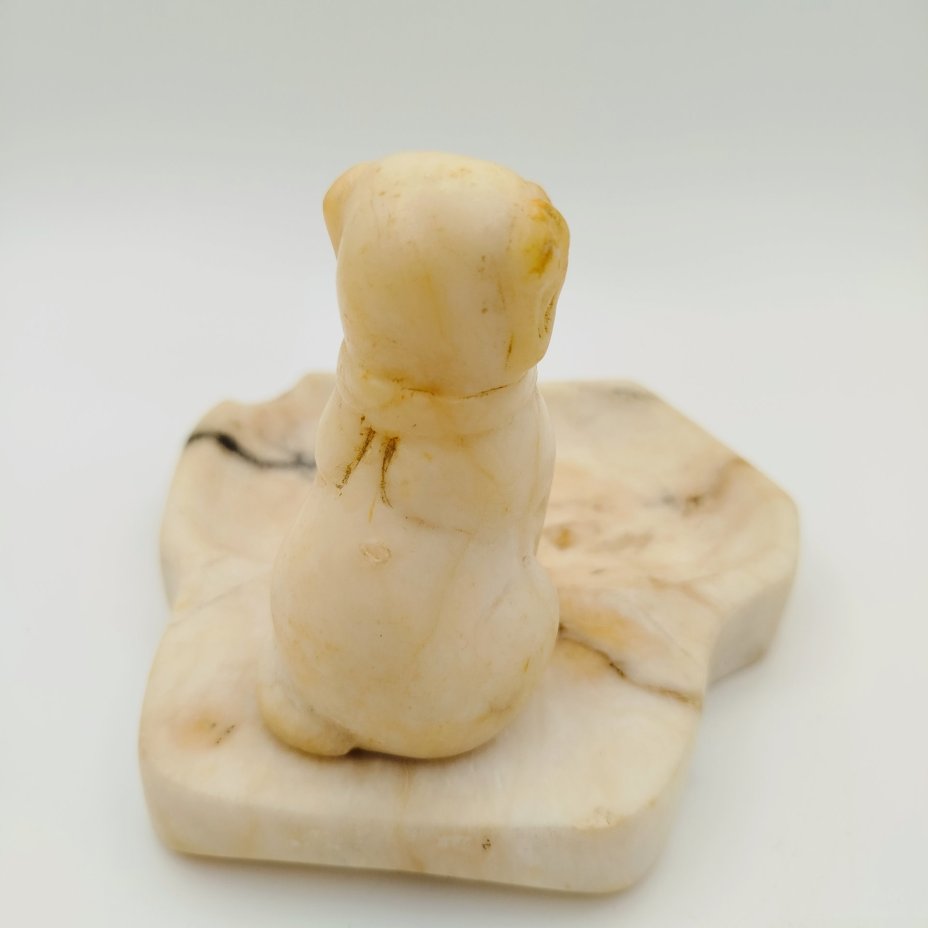 Пепельница "Собака", натуральный камень, резьба, СССР, 1950-1970 гг.