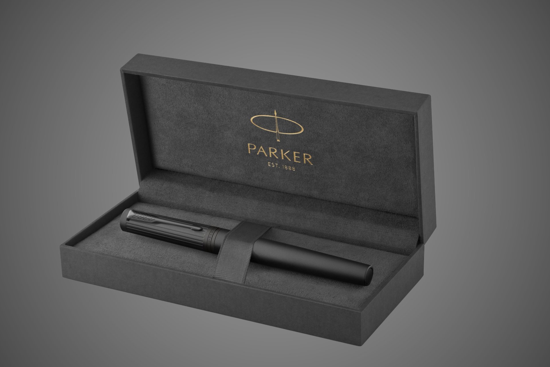 Перьевая ручка Parker "Ingenuity Black BT" перо: F, цвет чернил: blue/black, в подарочной упаковке.