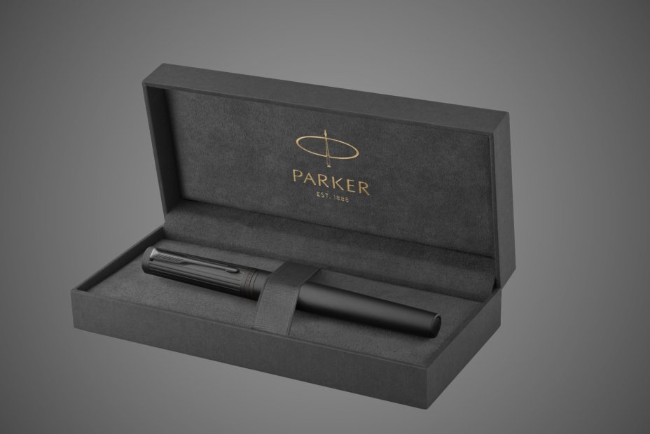 Перьевая ручка Parker "Ingenuity Black BT" перо: F, цвет чернил: blue/black, в подарочной упаковке.