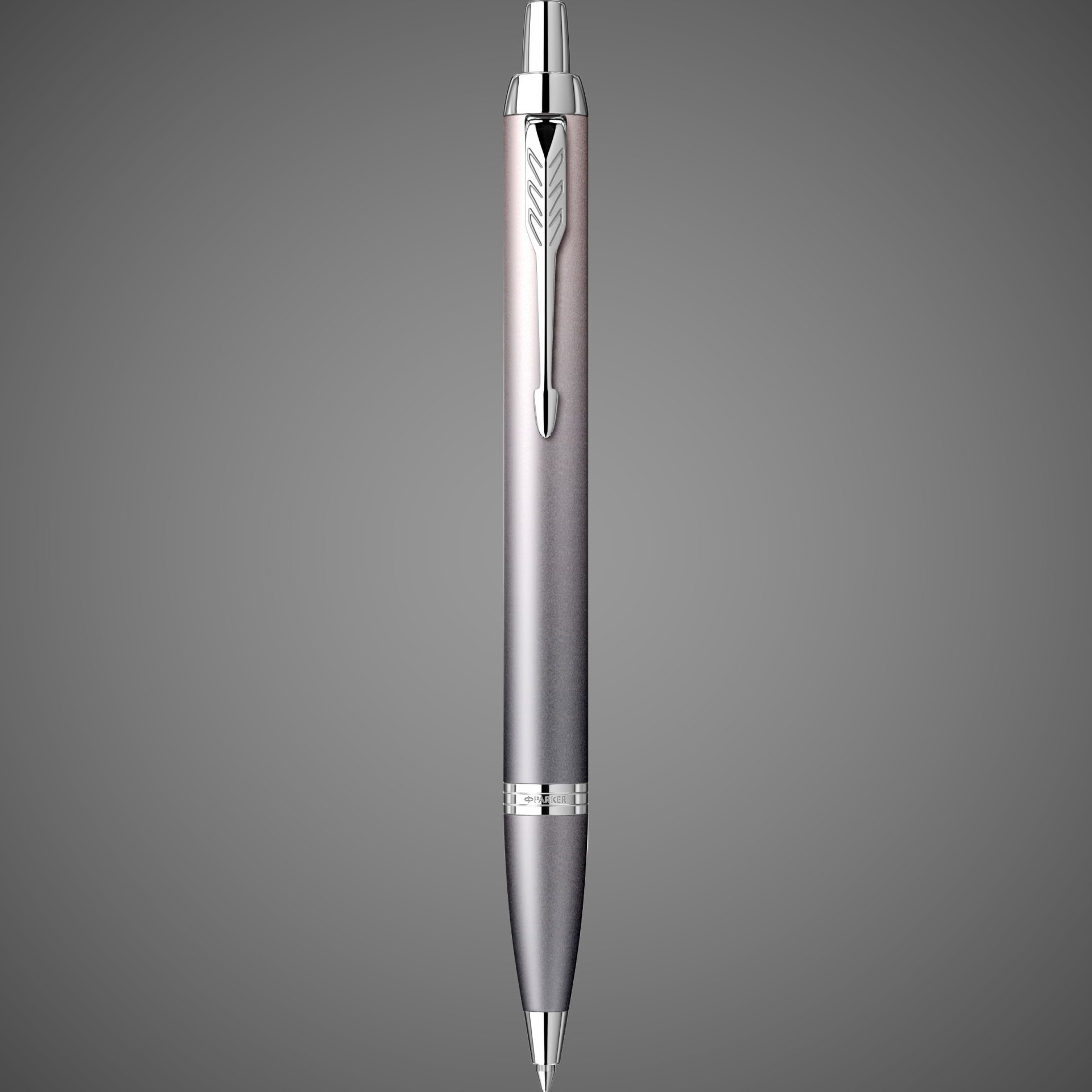 Ручка шариковая Parker "IM Rituals GREY Gradient CT", цвет чернил: Blue, 1,0мм, в подарочной упаковке