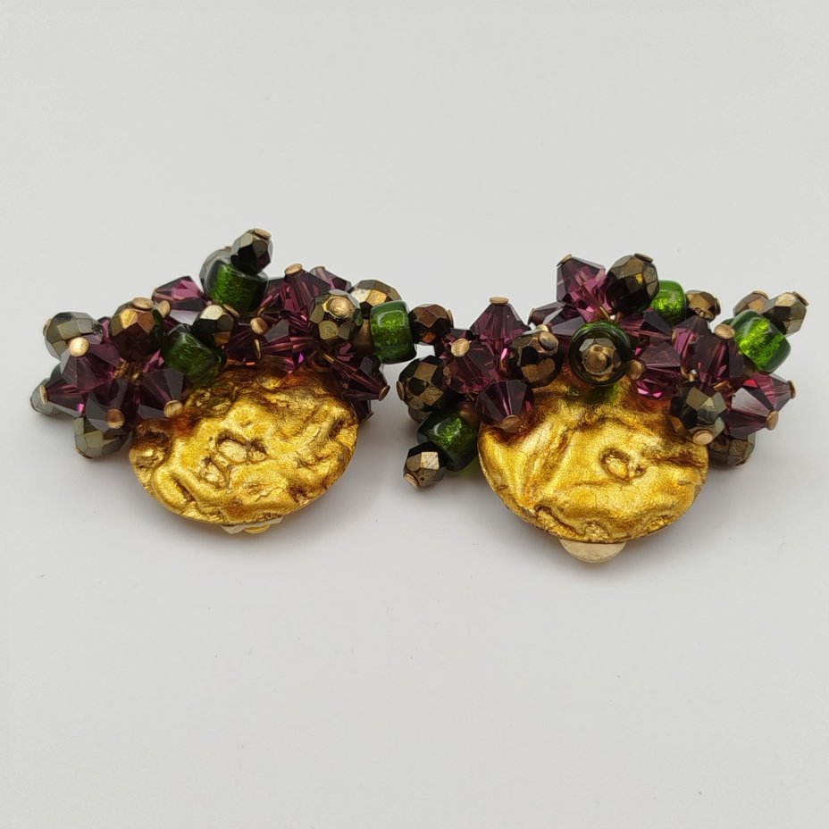 Клипсы винтажные