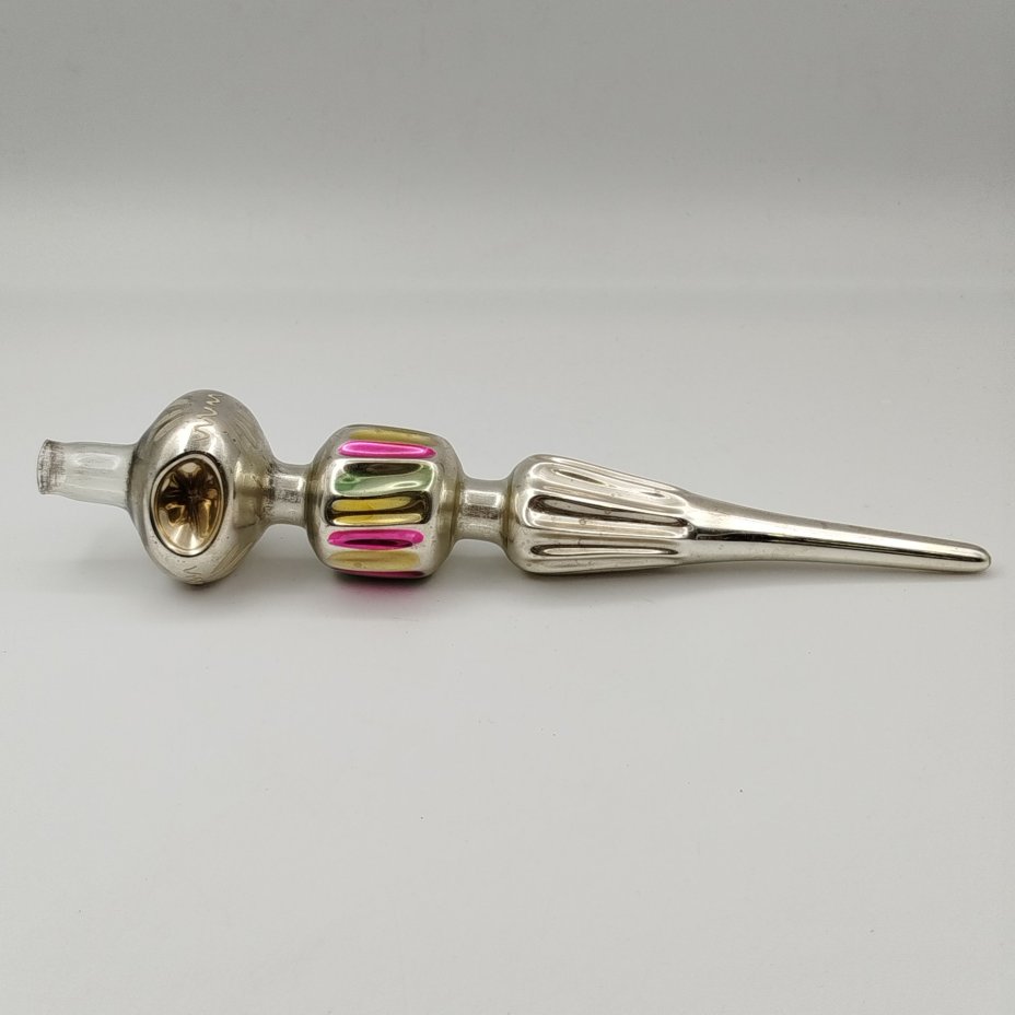 Навершие на ёлку (макушка) серебирстого оттенка