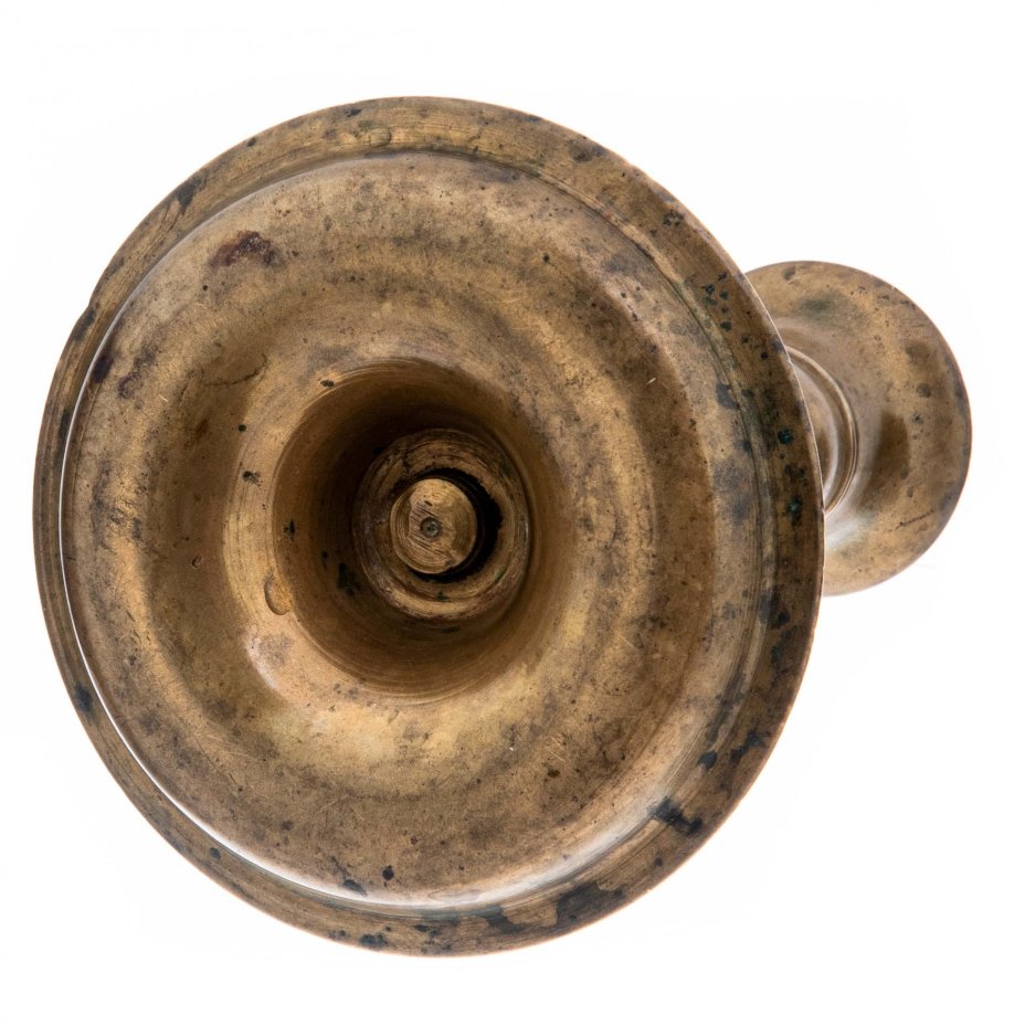 Подсвечник лаконичной формы, латунь,  Российская империя, 1850-1917 гг.