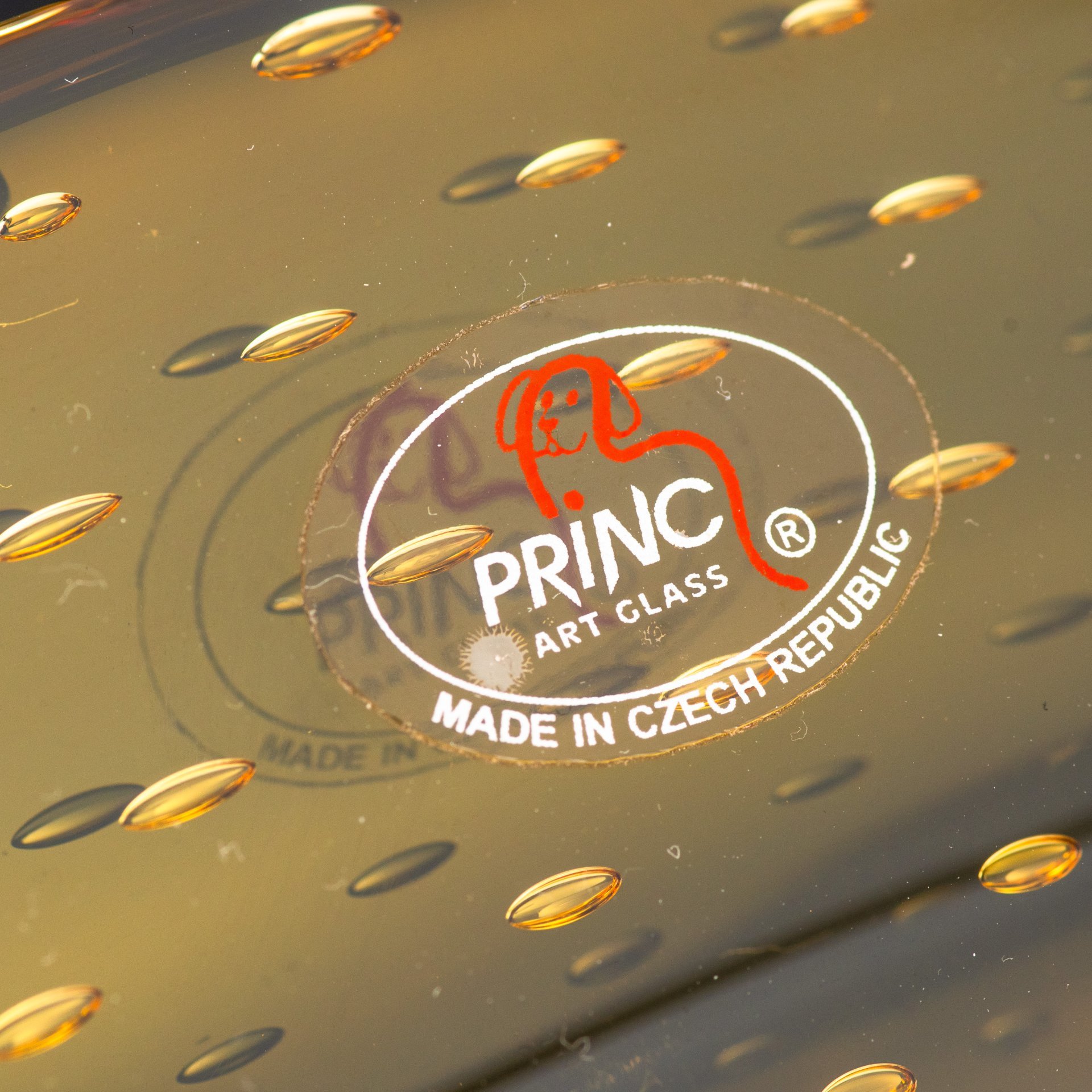 Фруктовница лаконичной формы, Princ Art Glass