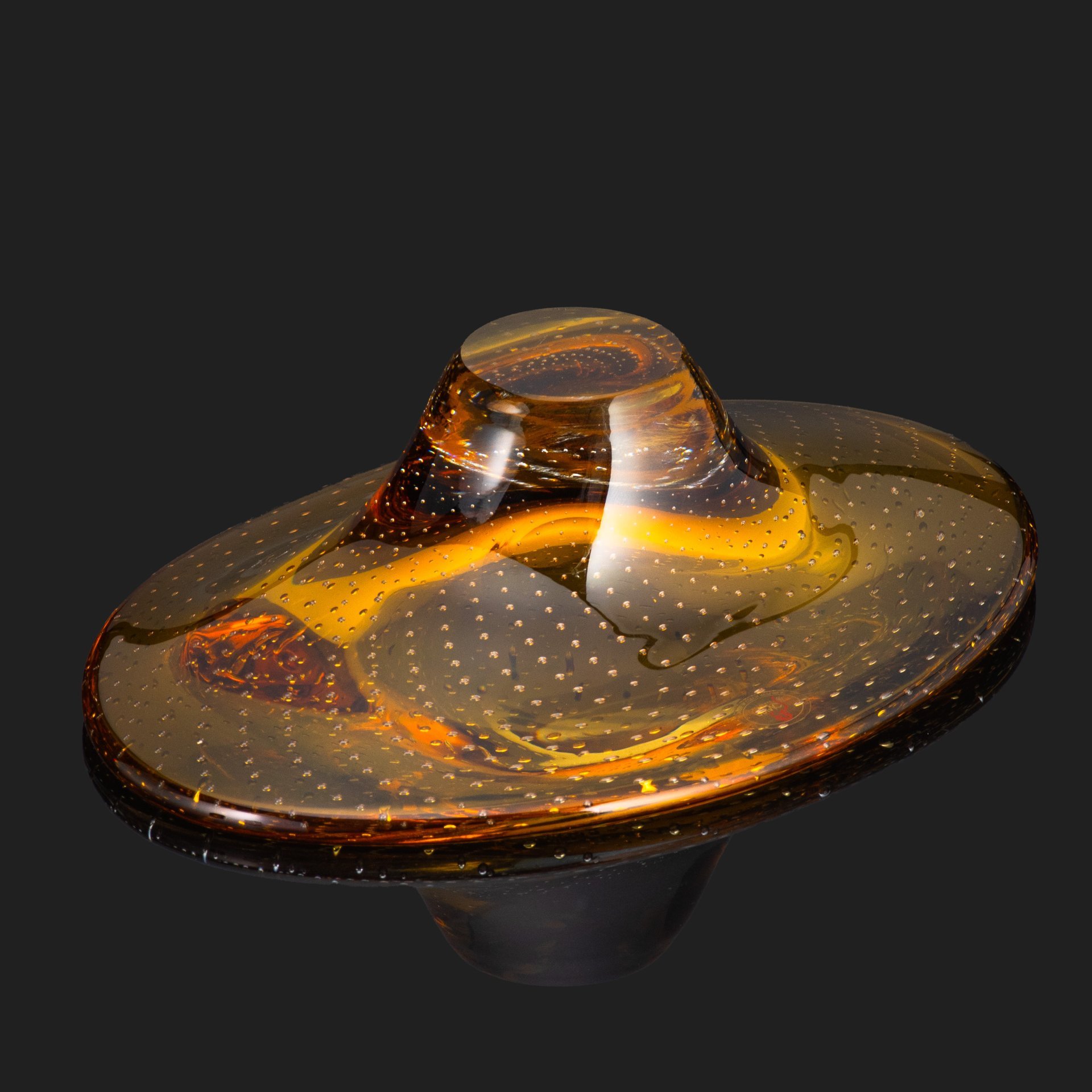 Фруктовница лаконичной формы, Princ Art Glass