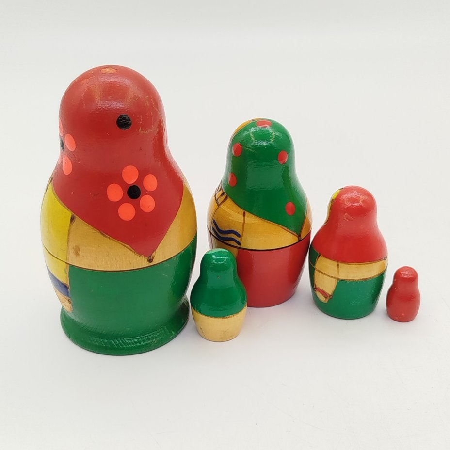 Игрушка сувенирная "Матрёшка" из пяти фигур (Олимпиада-80)