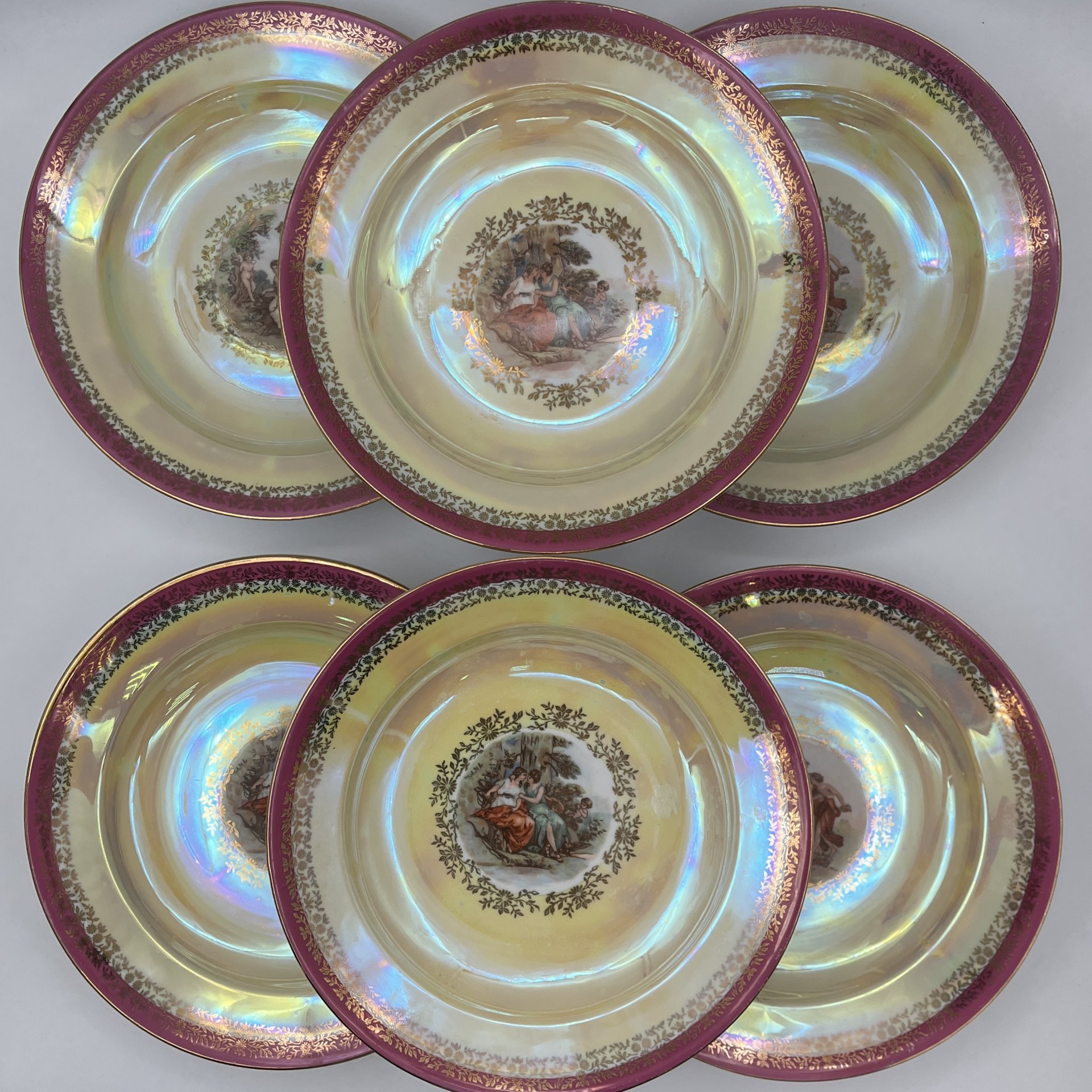 Набор из 6-ти обеденных тарелок "Мадонна"