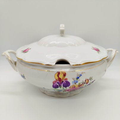 Супница с цветочным декором, Walbrzych