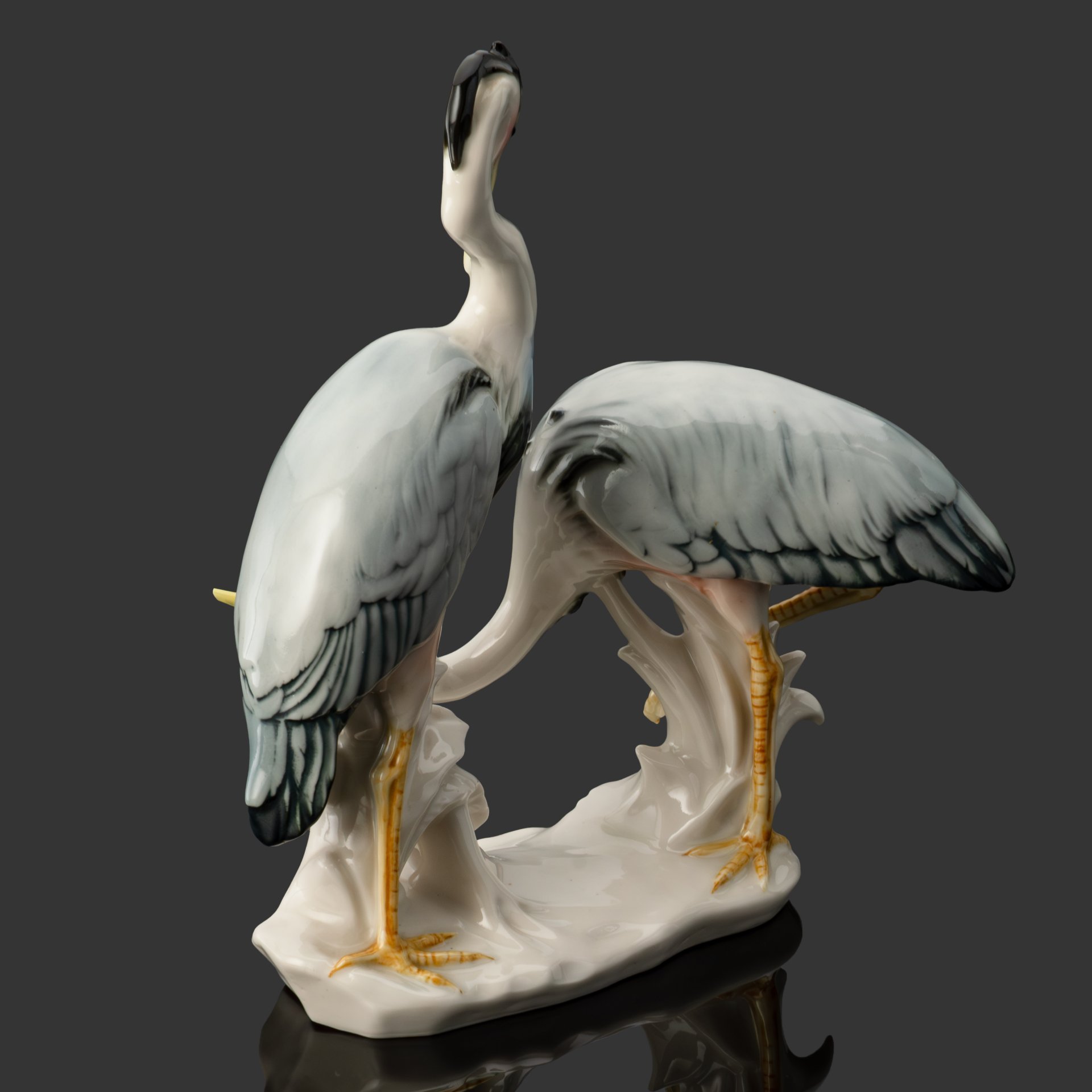 Статуэтка "Цапли", фарфор, роспись, Karl Ens (Карл Энс), Германия, 1919-1945 гг.