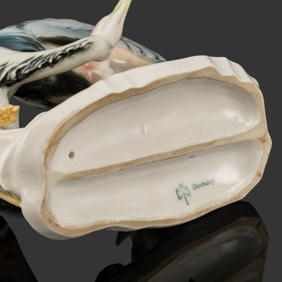 Статуэтка "Цапли", фарфор, роспись, Karl Ens (Карл Энс), Германия, 1919-1945 гг.