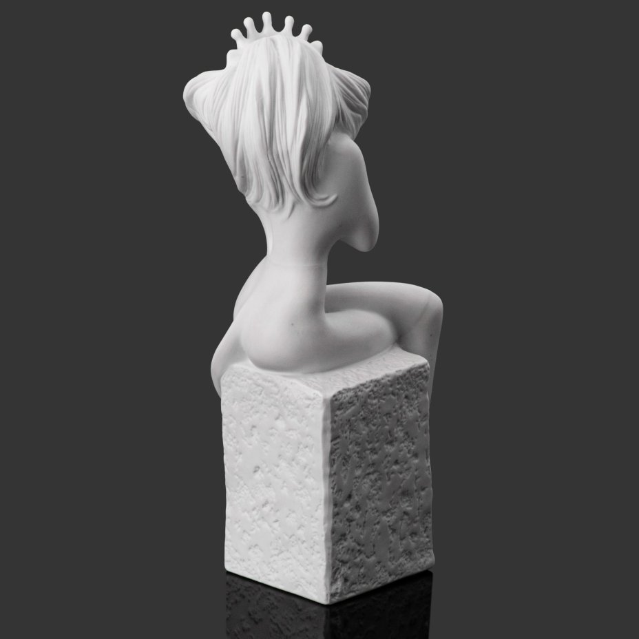 Статуэтка "Лев" из серии "Знаки зодиака", дизайнер Christel Marott, фарфор, Royal Copenhagen, Royal Copenhagen