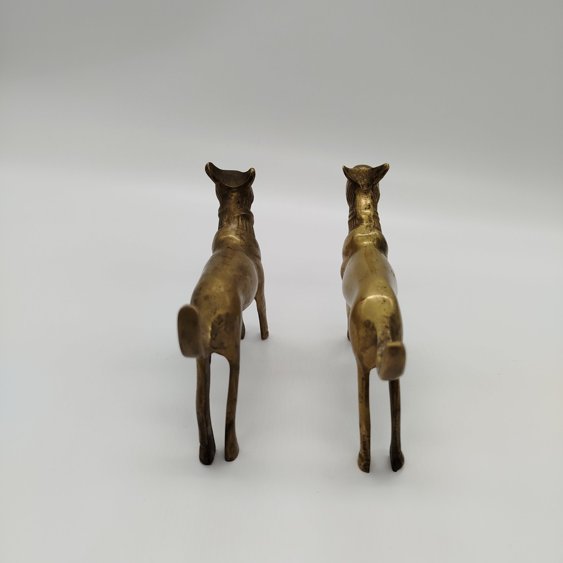 Статуэтки парные "Гончие", латунь, Индия, 1970-1990 гг.