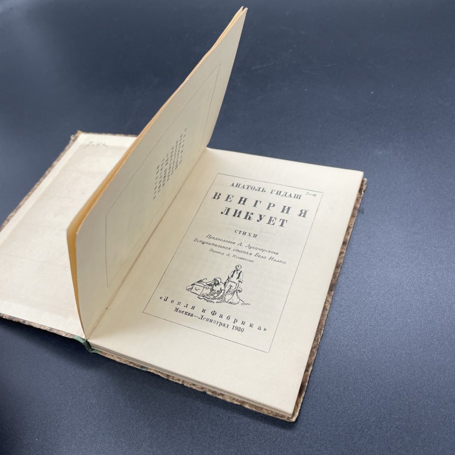 Книга Анатоль Гидаш, "Венгрия Ликует" / Издание "Земля и Фабрика"