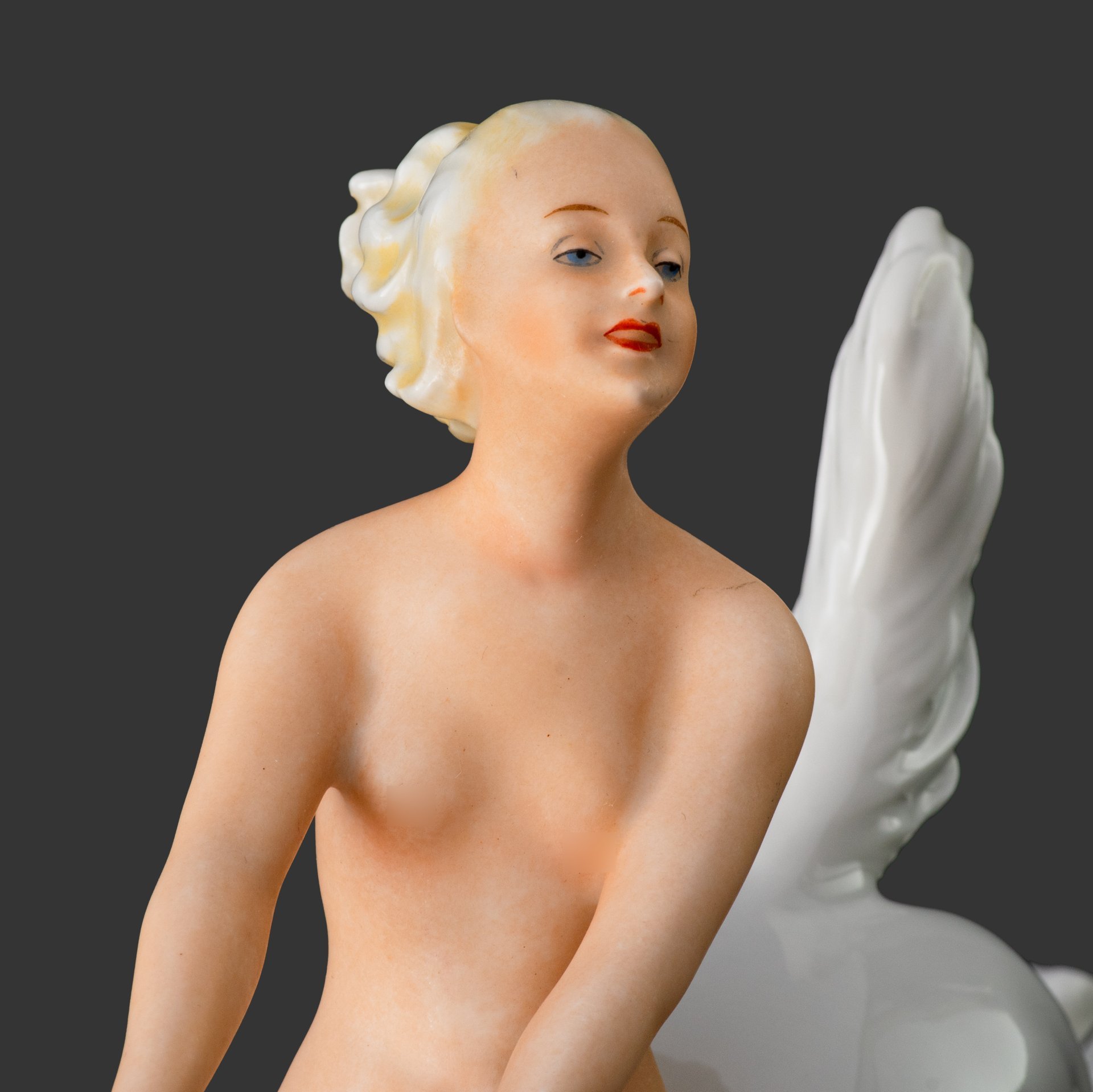 Статуэтка "Обнаженная наездница" ("Амазонка"), фарфор, роспись, Schaubach-Kunst, Wallendorf, Германия, 1926-1953 гг.