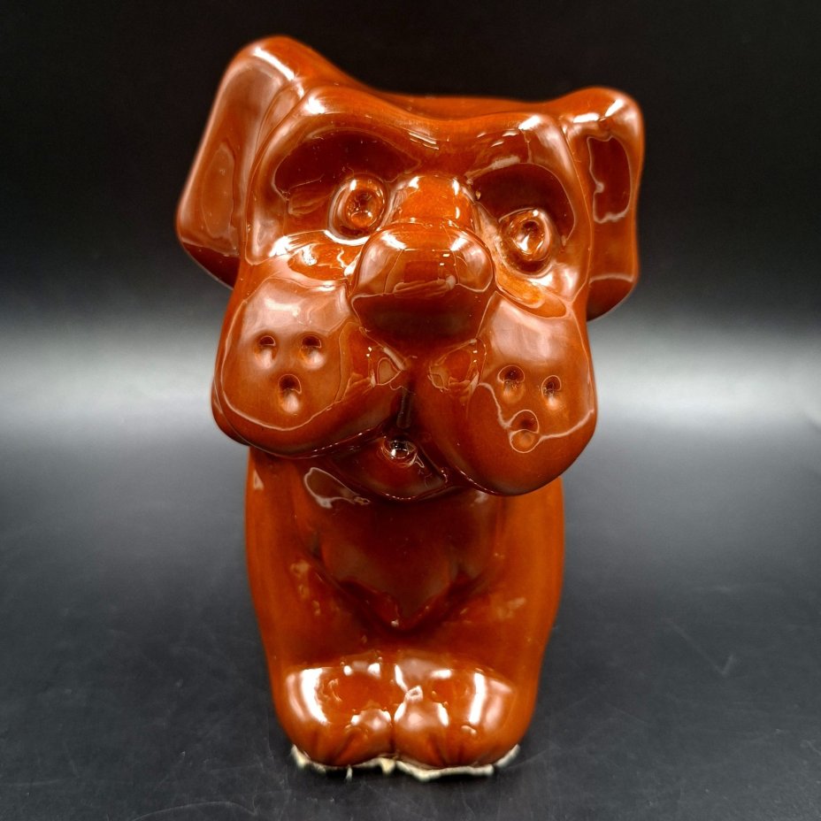 Статуэтка "Собака", фабрика "Псковский гончар", керамика, Россия, 1980-2000 гг.