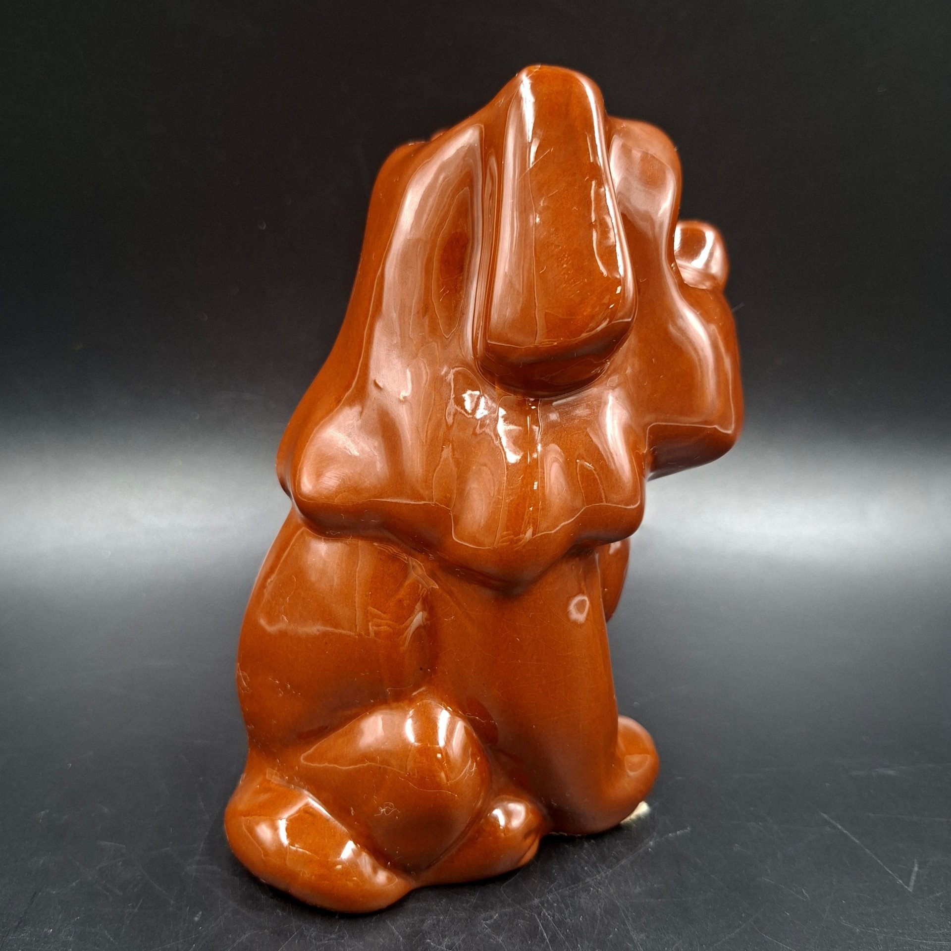 Статуэтка "Собака", фабрика "Псковский гончар", керамика, Россия, 1980-2000 гг.