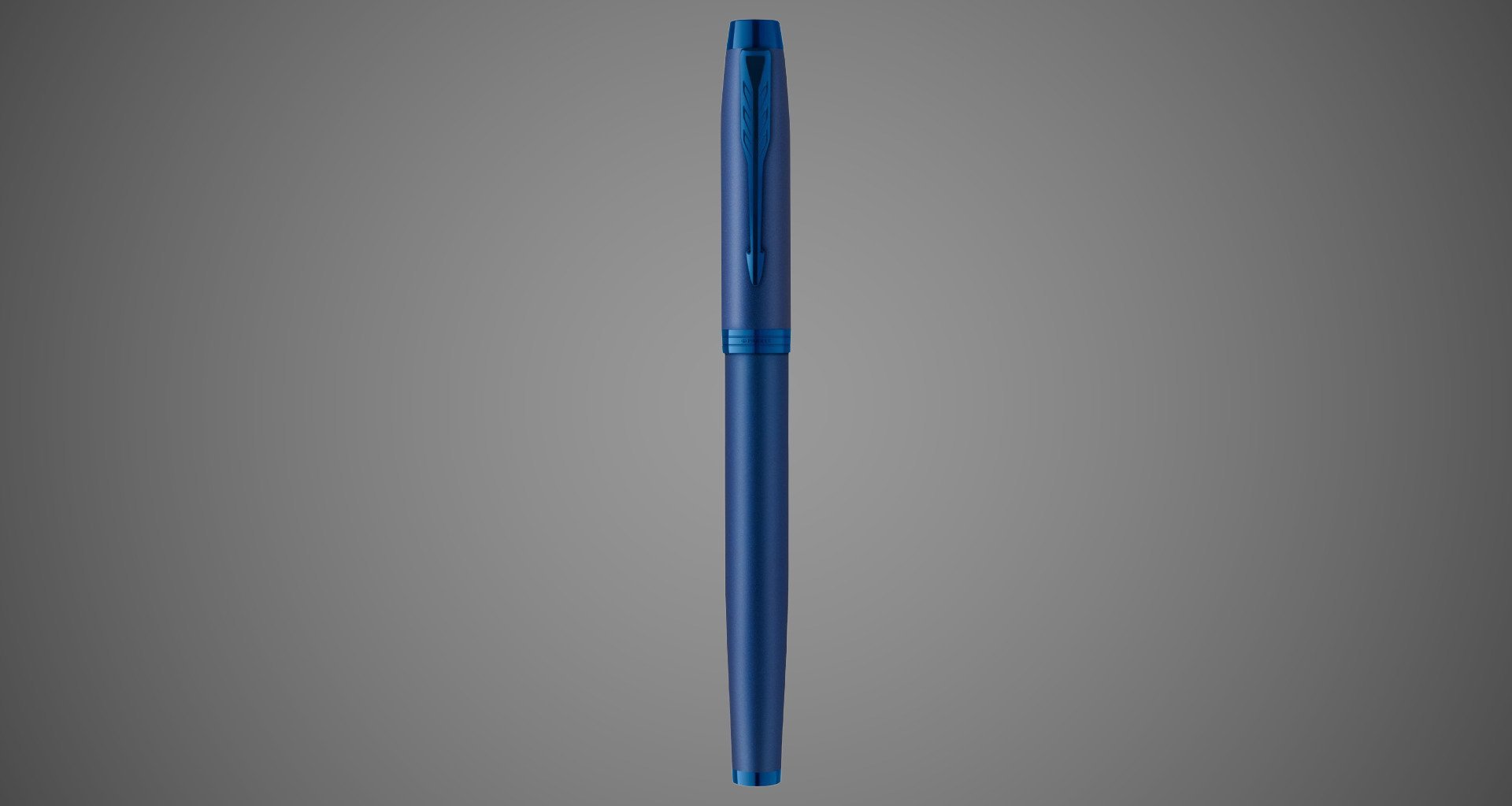 Перьевая ручка Parker IM Monochrome Blue, перо:F, цвет чернил: blue, в подарочной упаковке., Лаки и смолы: лак, латунь