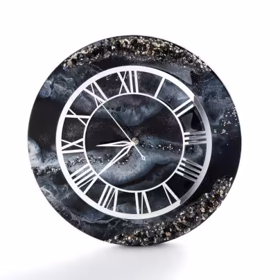 Часы настенные, авторская ручная работа в технике Resin Art