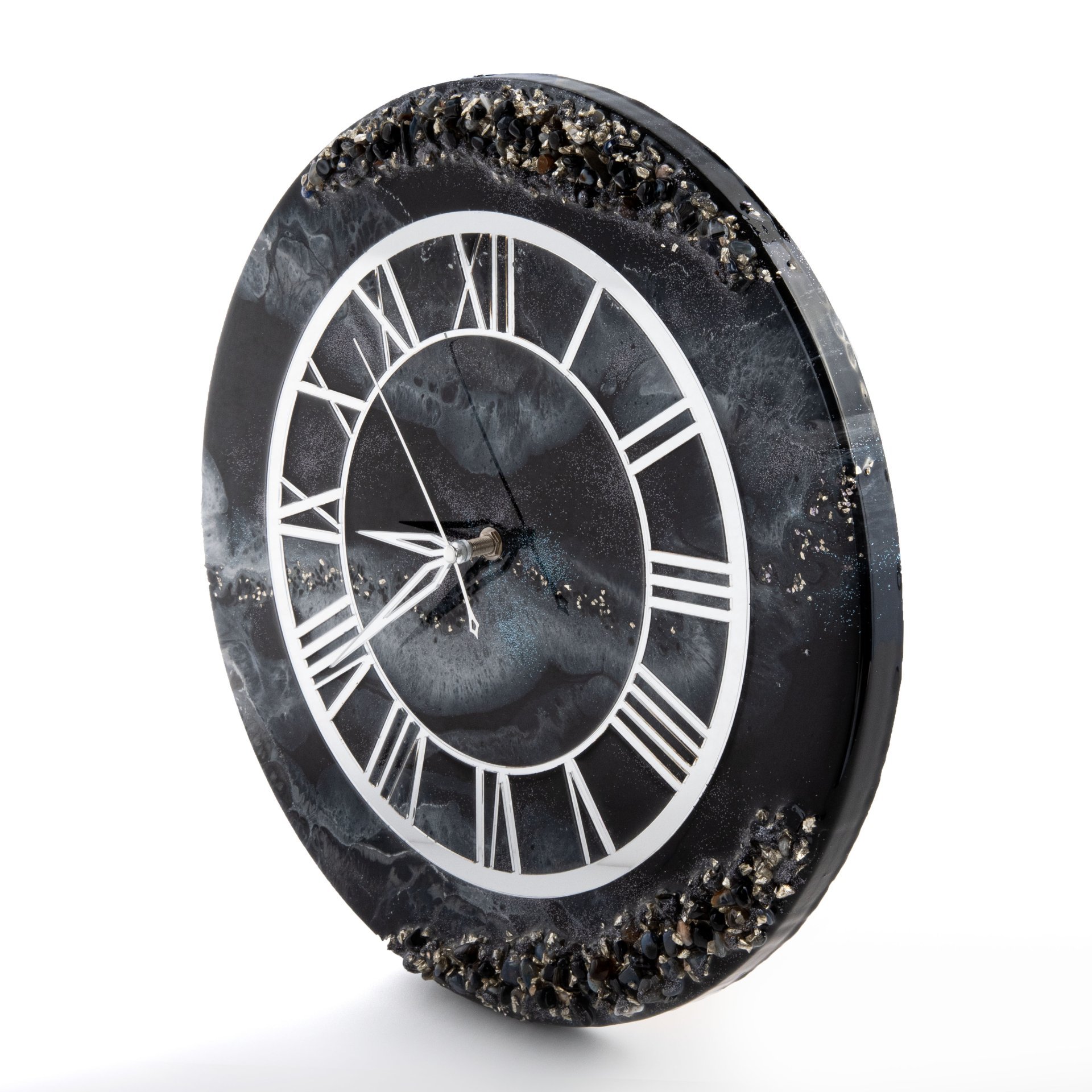 Часы настенные, авторская ручная работа в технике Resin Art