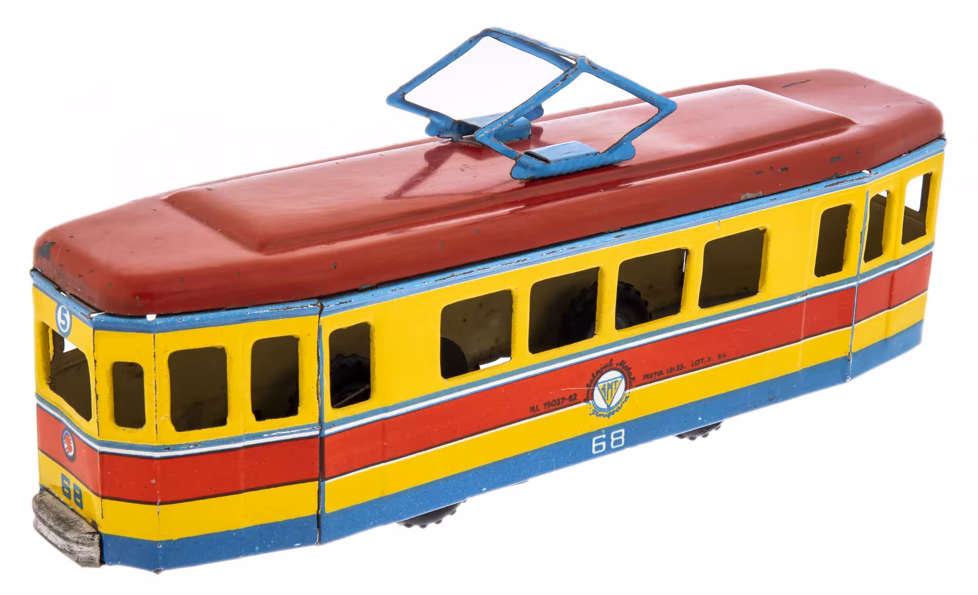 Игрушка  "Трамвай", металл,  Европа, 1966-1979 гг.