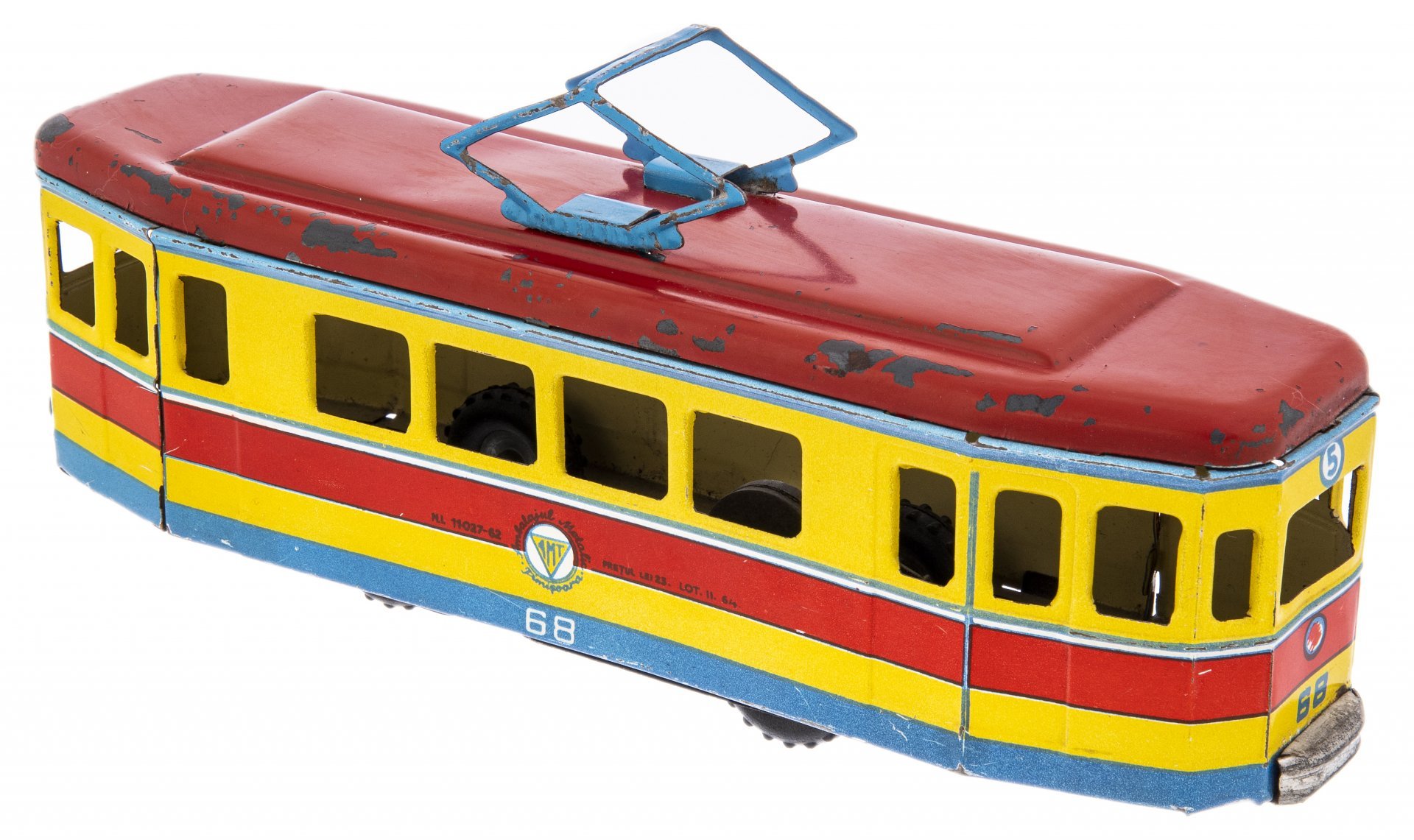 Игрушка  "Трамвай", металл,  Европа, 1966-1979 гг.